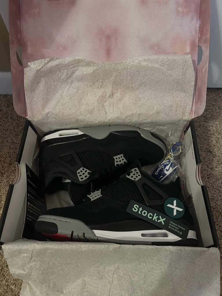 Air Jordan 4 Retro Se Black Canvas Mens